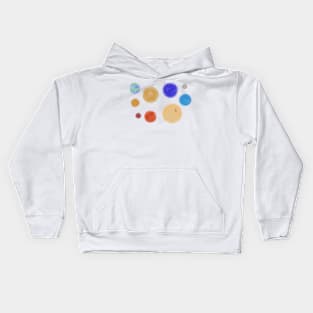 Watercolor Solar System Kids Hoodie